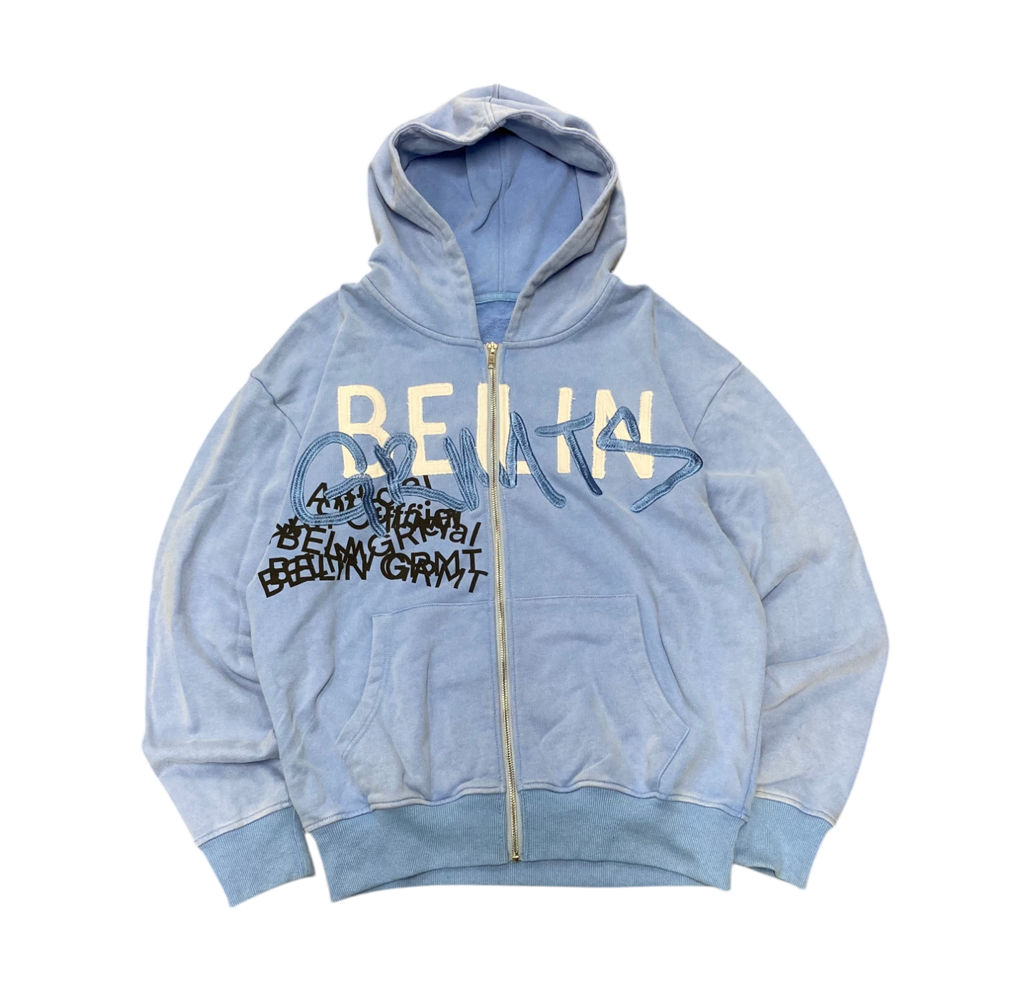 Blue Oversized Zip