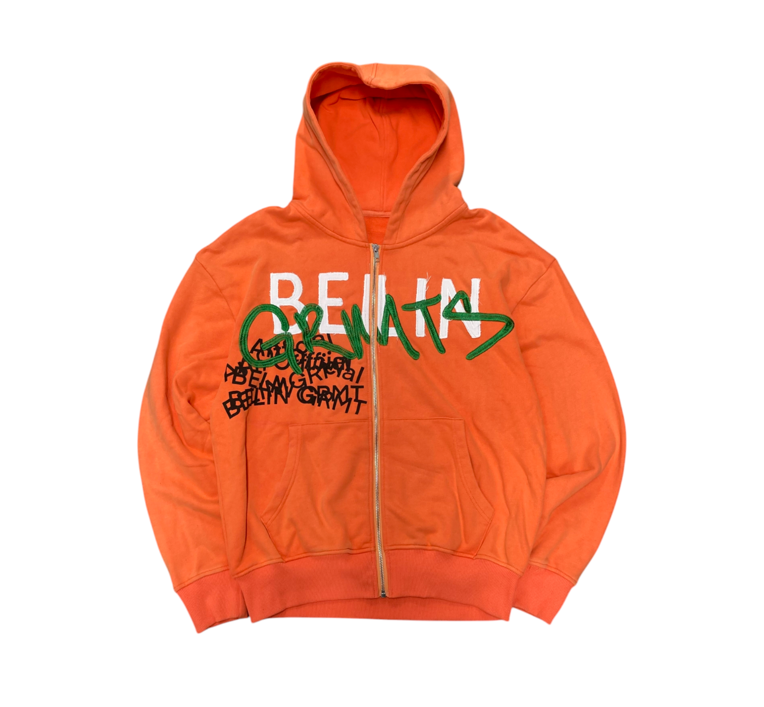 Orange Oversized Zip