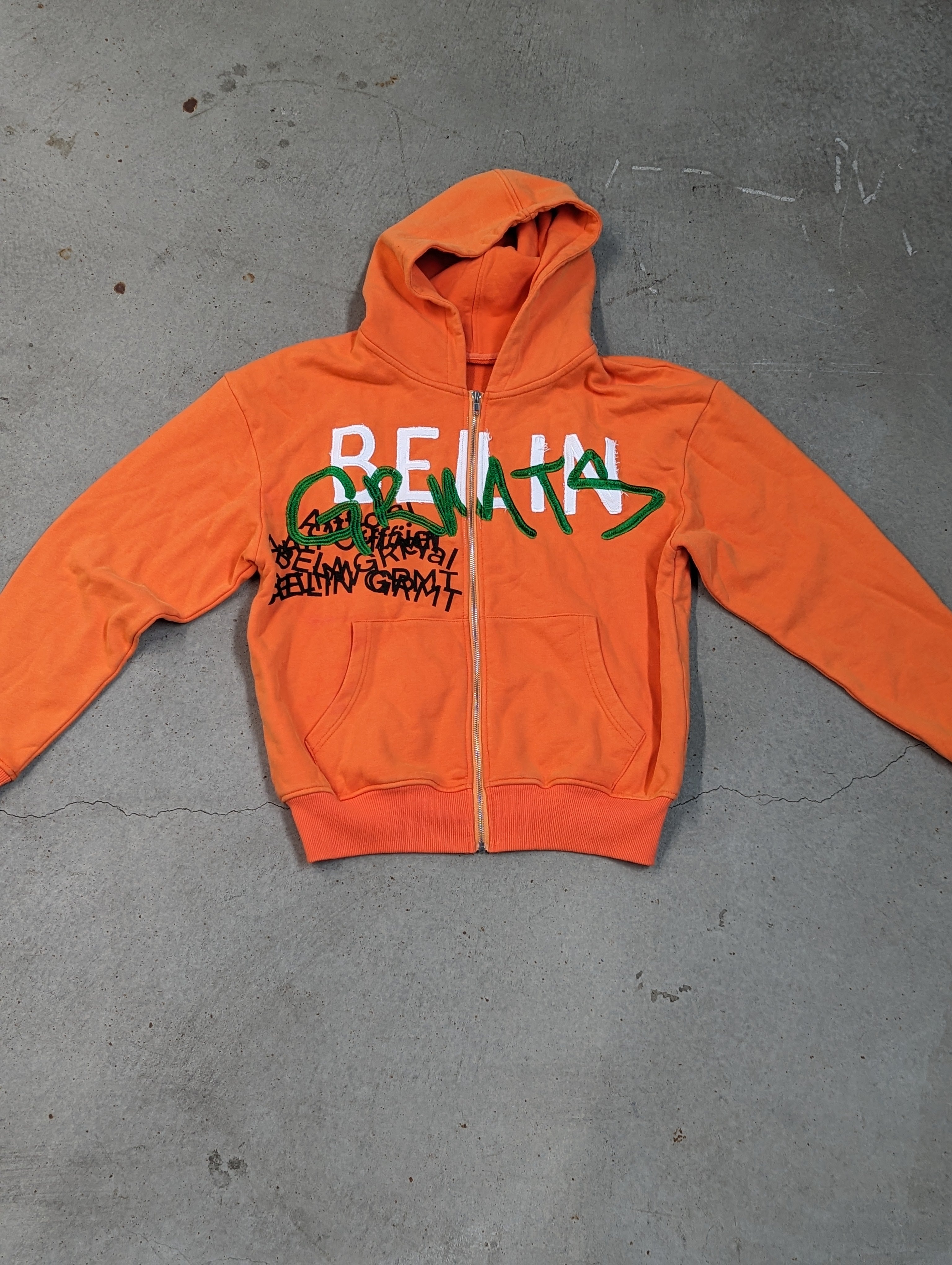 Orange Oversized Zip