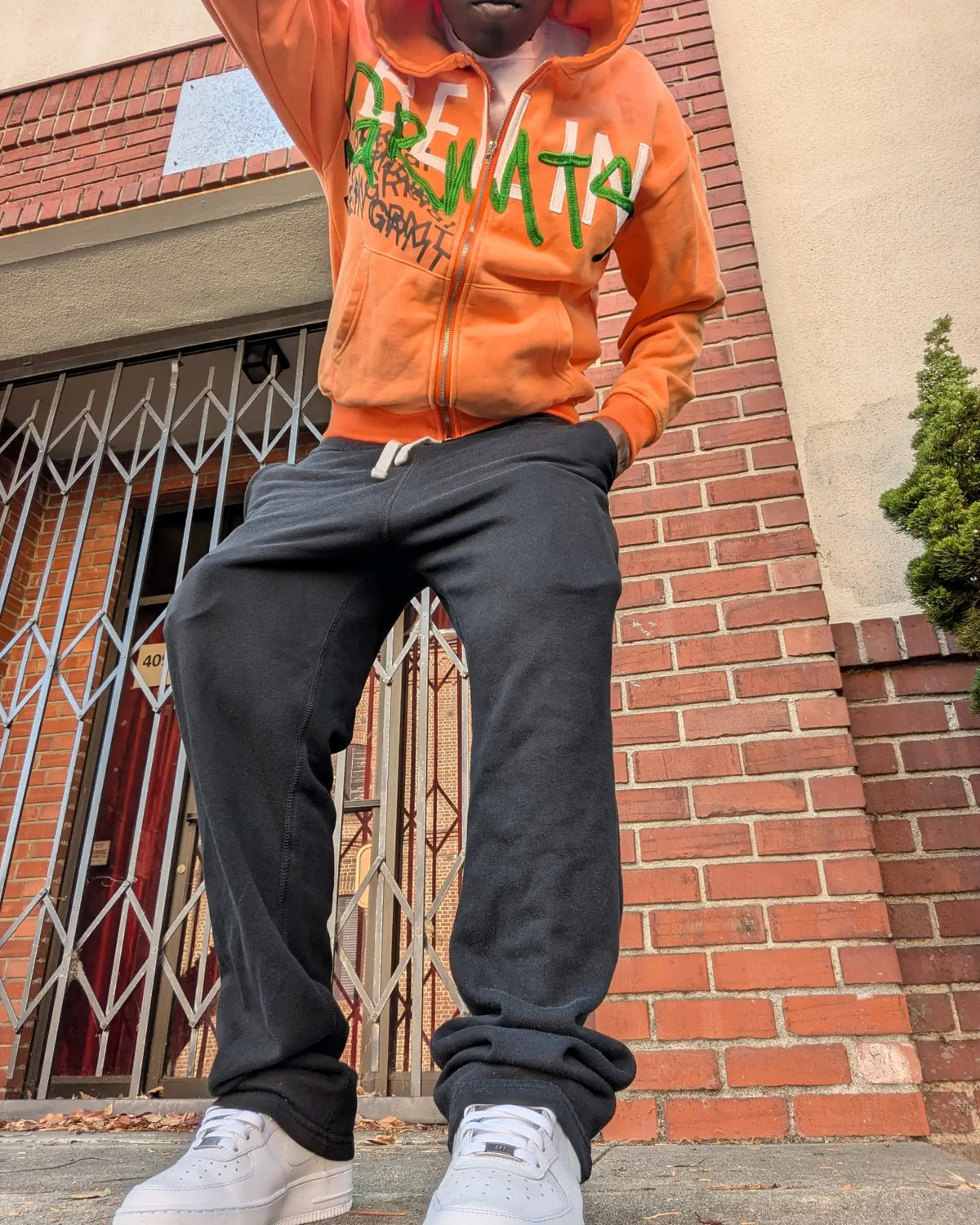 Orange Oversized Zip